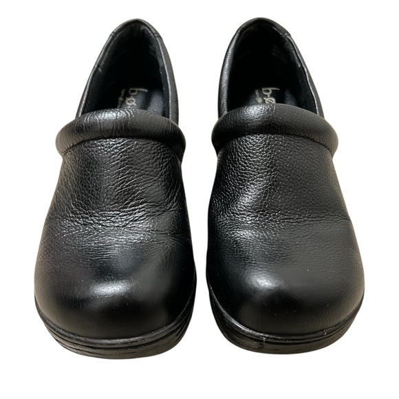 BOC Born Of Concept 8 Black Leather Slip On Comfort Chunky Platform Clog Shoes - Picture 4 of 7